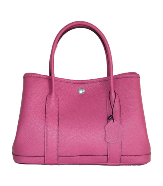 Hermes 32cm Small Garden Party Bag in Fuchsia Togo Leather