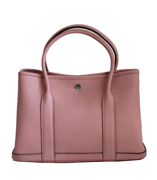 Hermes 32cm Small Garden Party Bag in Pink Togo Leather
