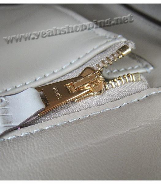 Hermes Birkin 30cm Grey Croc Veins Leather Golden Metal-9
