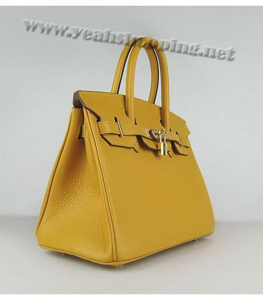 Hermes Birkin 30cm Yellow Togo Leather Golden Metal-1