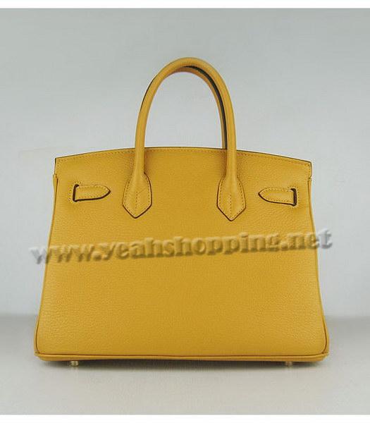 Hermes Birkin 30cm Yellow Togo Leather Golden Metal-2