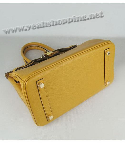 Hermes Birkin 30cm Yellow Togo Leather Golden Metal-4