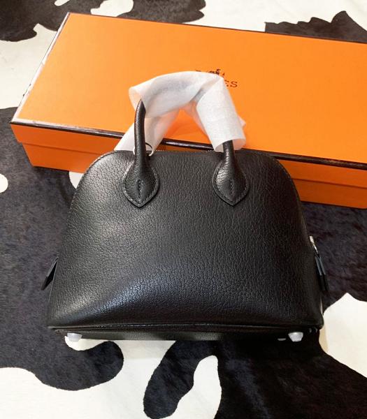 Hermes Bolide 1923 30cm Bag Black Imported Chevre Lambskin Leather
