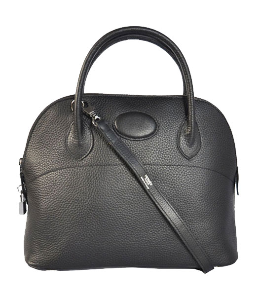 Hermes Bolide 31cm Togo Leather Small Tote Bag in Black