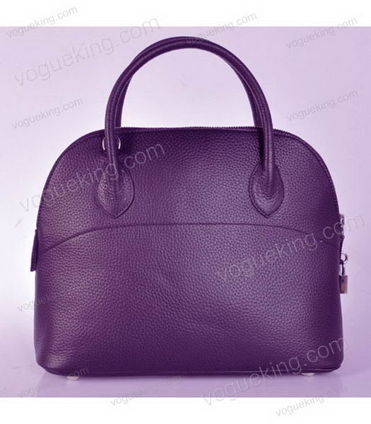 Hermes Bolide 31cm Togo Leather Small Tote Bag in Purple-2