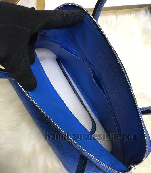Hermes Bolide 31cm Tote Shoulder Bag Sapphire Blue Imported Togo Imported Leather-1
