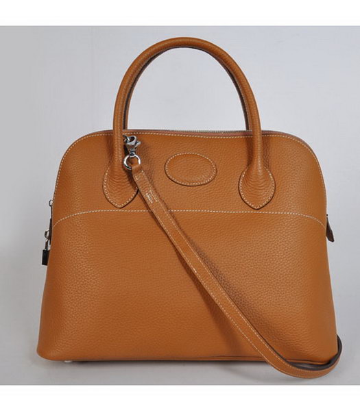 Hermes Bolide 37cm Togo Leather Tote Bag in Light Coffee-1