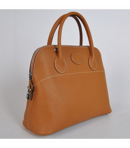Hermes Bolide 37cm Togo Leather Tote Bag in Light Coffee-2