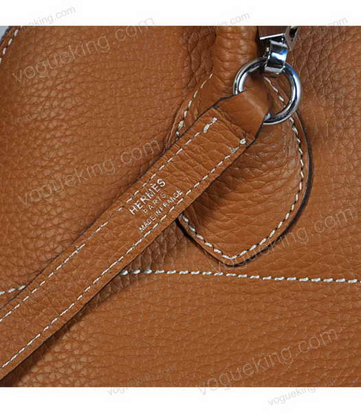 Hermes Bolide 37cm Togo Leather Tote Bag in Light Coffee-6