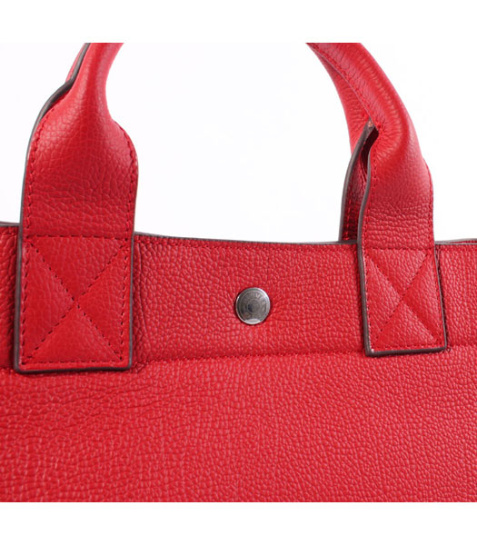 Hermes Cabag Weekender Bag Red Cowhide Leather-2