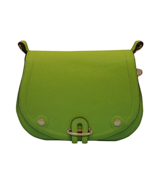 Hermes Calfskin Leather Green Shoulder Bag