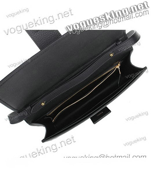 Hermes Calfskin Leather Handbag In Black-5