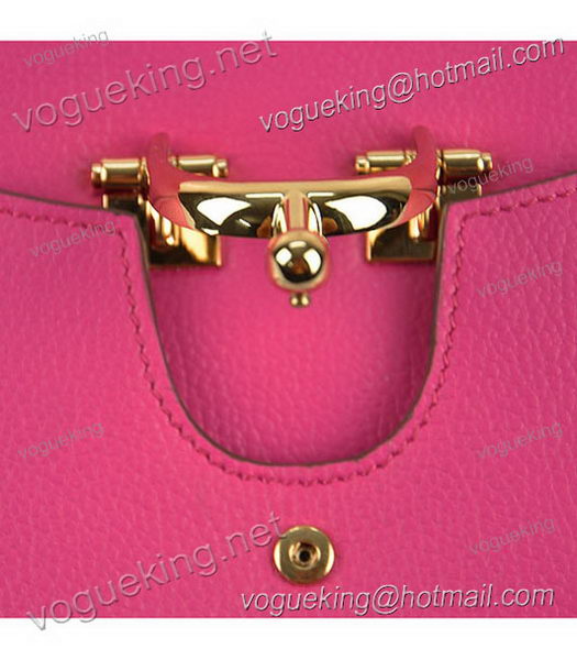 Hermes Calfskin Leather Mini Top Handle Bag Peach-6