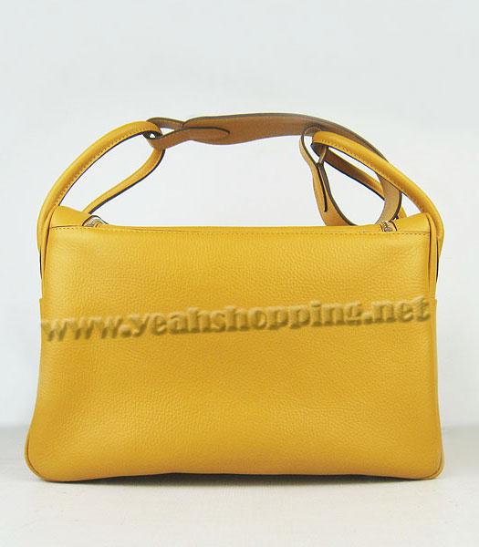 Hermes Celine 34cm Yellow Togo Leather Silver Metal-2