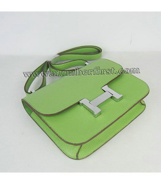 Hermes Constance Bag Silver Lock Green Togo Leather-3
