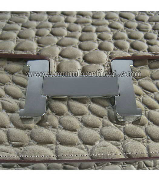 Hermes Constance Bag Silver Lock Grey Stone Veins Leather-5