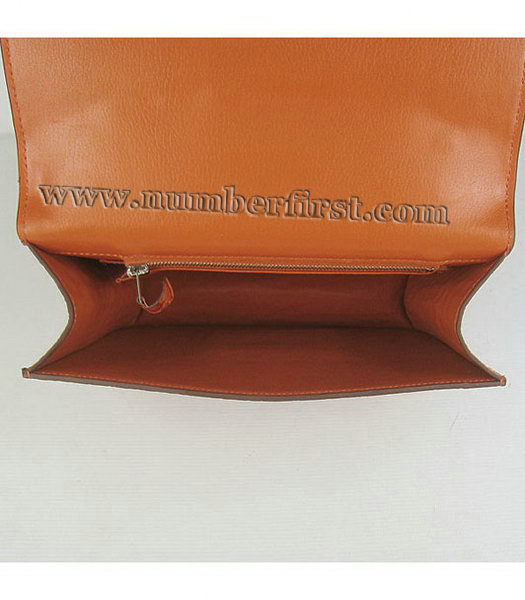 Hermes Constance Bag Silver Lock Orange Stone Veins Leather-5