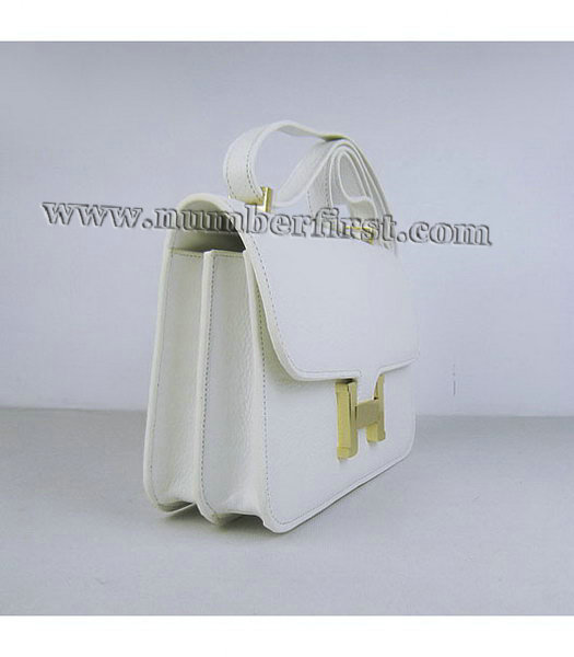 Hermes Constance Gold Lock White Togo Leather Bag-2-1