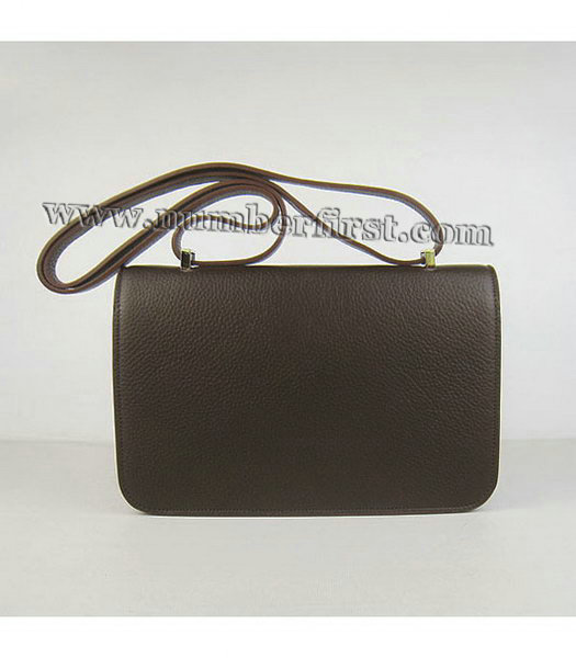 Hermes Constance Silver Lock Brown Togo Leather Bag-2