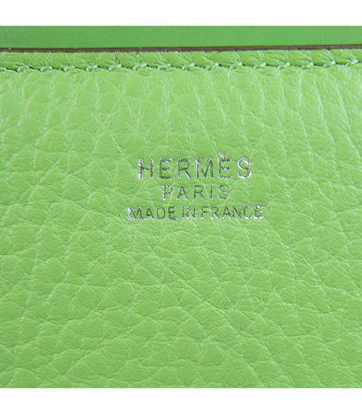 Hermes Constance Silver Lock Green Togo Leather Bag-7