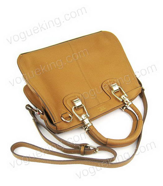 Hermes Double-duty Togo Leather Small Bag Light Coffee-4