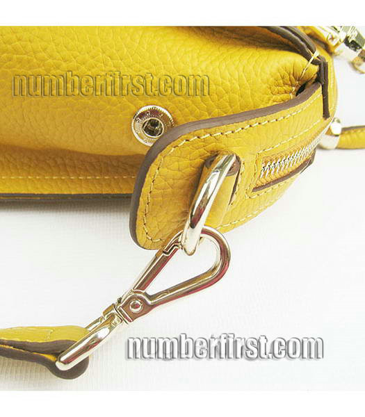 Hermes Double-duty Togo Leather Small Bag Yellow-6