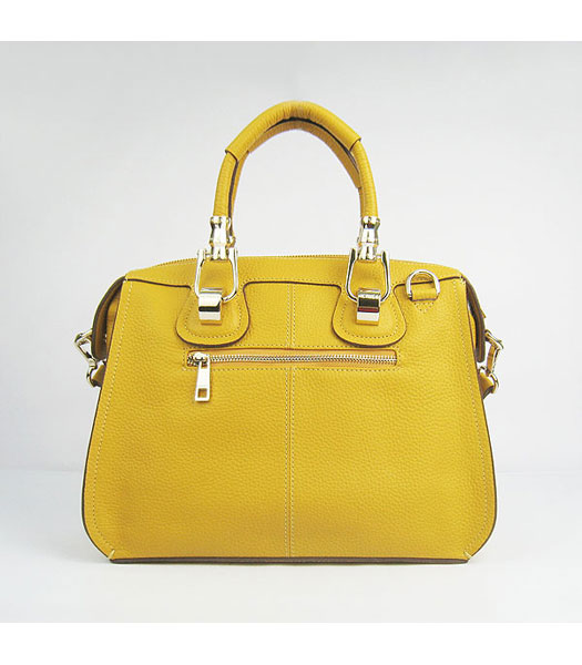 Hermes Double-duty Togo Leather Small Bag Yellow