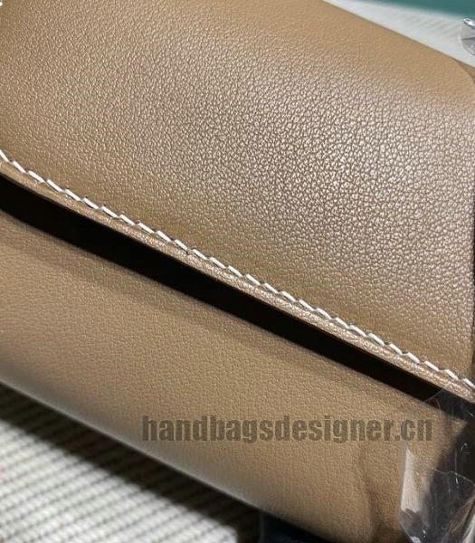 Hermes Egee 25cm Clutch Apricot Imported Swift Leather Silver Metal-2