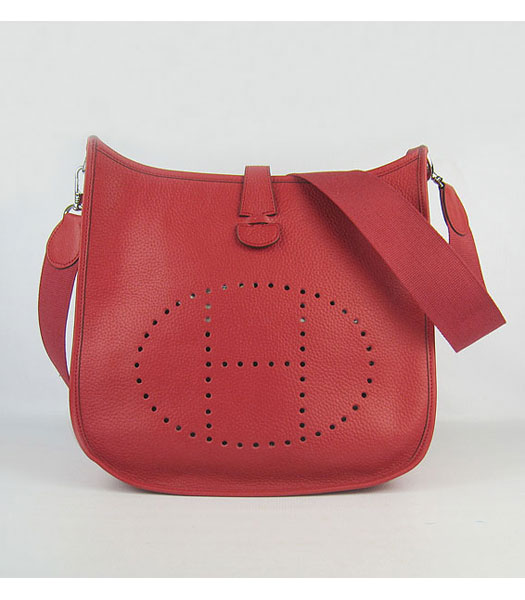 Hermes Evelyne Messenger Bag in Red