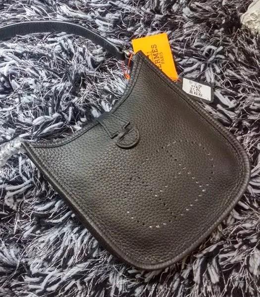 Hermes Evelyne Mini Messenger Bag in Black Togo Leather