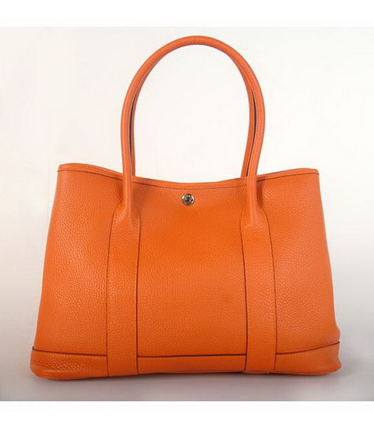 Hermes Garden Party Togo Leather Bag Orange