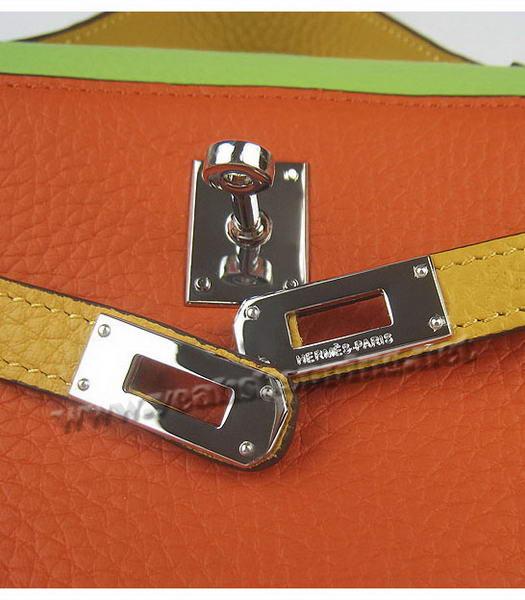 Hermes Kelly 22cm Three-color Togo Leather Silver Metal-4