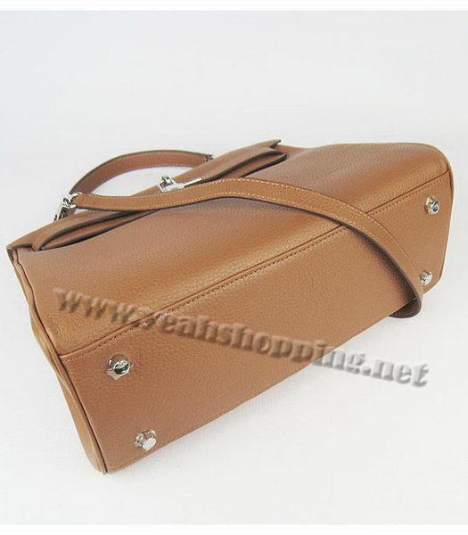 Hermes Kelly 32cm Light Coffee Togo Leather Silver Metal-3