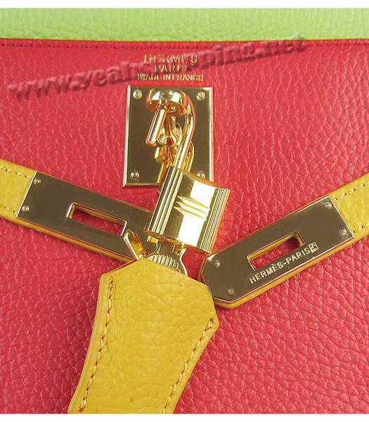 Hermes Kelly 32cm Three-color Togo Leather Golden Metal-5