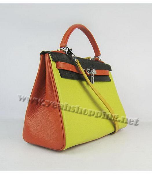 Hermes Kelly 32cm Three-color Togo Leather Silver Metal-1