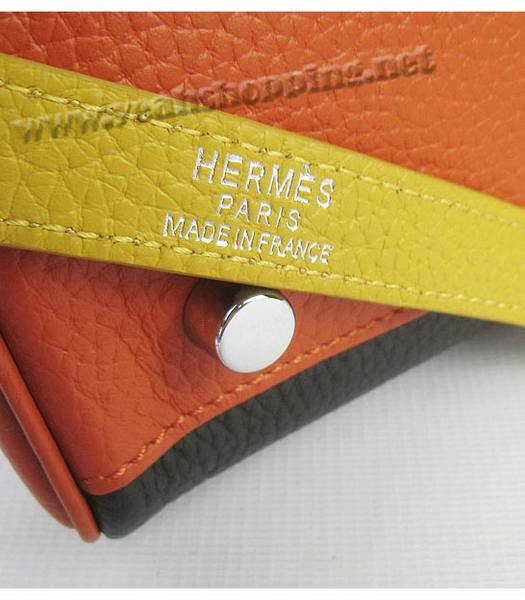 Hermes Kelly 32cm Three-color Togo Leather Silver Metal-7