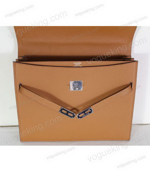 Hermes Kelly 34cm Bag in Light Coffee Leather-6