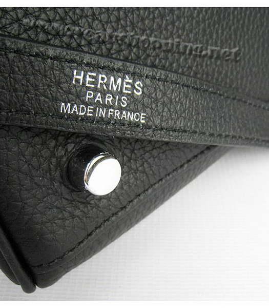 Hermes Kelly 35cm Black Togo Leather Bag Silver Metal-8