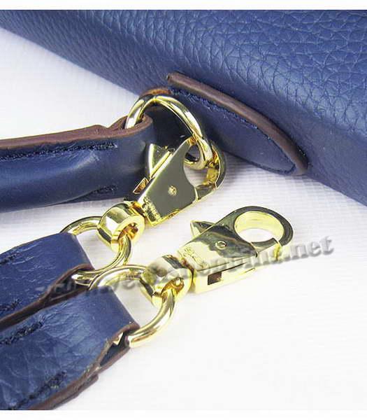 Hermes Kelly 35cm Dark Blue Togo Leather Bag Golden Metal-7