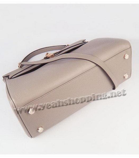 Hermes Kelly 35cm Grey Togo Leather Bag Golden Metal-3