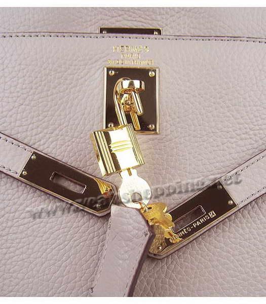 Hermes Kelly 35cm Grey Togo Leather Bag Golden Metal-6