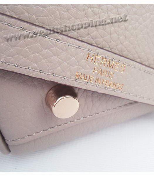 Hermes Kelly 35cm Grey Togo Leather Bag Golden Metal-8