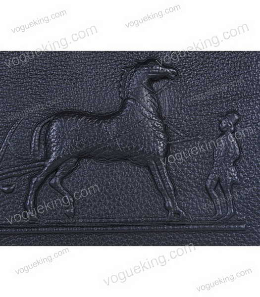 Hermes Kelly 35cm Horse-drawn Carriage Black Togo Leather Bag Silver Metal-6