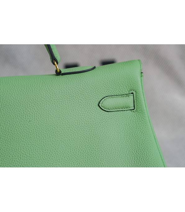 Hermes Kelly 42cm Bag Apple Green Original Swift Leather Golden Metal-3