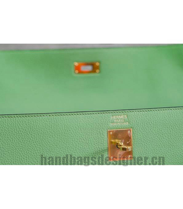 Hermes Kelly 42cm Bag Apple Green Original Swift Leather Golden Metal-5