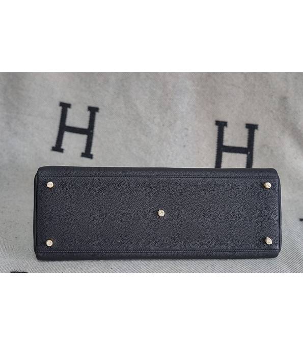 Hermes Kelly 42cm Bag Black Original Swift Leather Golden Metal-8