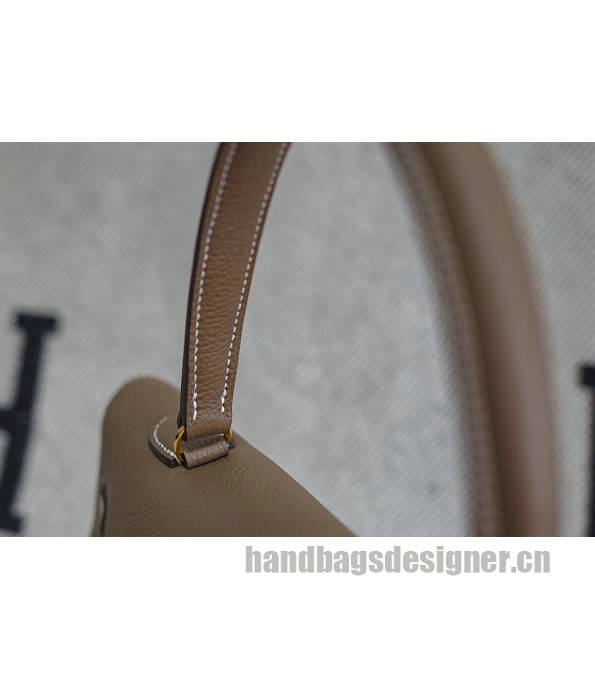 Hermes Kelly 42cm Bag Elephant Grey Original Swift Leather Golden Metal-2