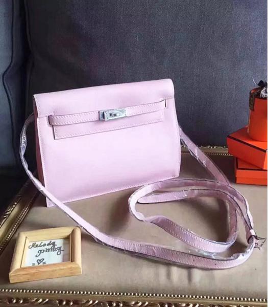 Hermes Kelly Original Swift Leather Shoulder Bag Pink