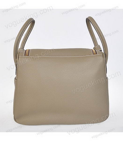 Hermes lindy 30cm Grey Togo Leather Golden Metal Bag-2