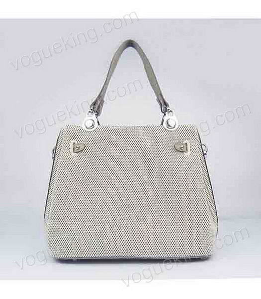 Hermes Mini So Kelly Bag Fabric with Grey Togo Leather Silver Metal-2